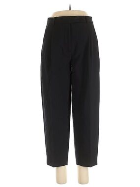 Abercrombie & Fitch Black High-Rise Tailored Cropped Pants